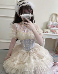 Original Design - Heart Flutter Love - Sweet Lolita Accessoriy Set and Inner Wear Multicolors