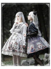 YingLuoFu - Black Fairytale - Gothic Twins Lolita JSK