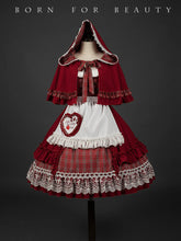 Youpairui - Little Red Riding Hood - Length Two-wear Hooded Lolita Cape