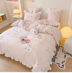 MiLL - Kawaii Lolita Rabbit Print Bedding Lolita Bedroom Set