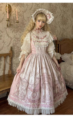 Urtto - Rococo - Spring Vintage Doll Lolita OP Dress with Light Upper