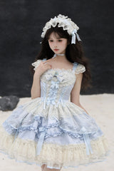 Sugar Girl - Dream Whisper Butterfly - Ballet-Inspired Sweet Lolita JSK Dress