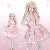 OCELOT - Sweety Gummy - Sweet Lolita JSK Dress Big Bow Flower Bud Lolita Dress