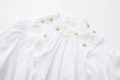 Immortal Thorn - Retro Ouji Lolita Blouse, Detachable Jabot