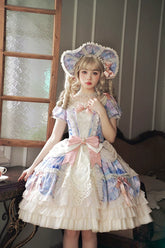 Alice Girl - Angel Heart - Sweet Lolita OP Dress, Tiered Ruffles