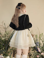 Yingtang - Plus Size Lolita Coat Elegant Puffy Skirt Suit