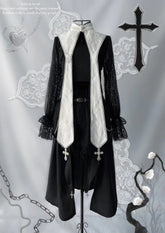 Your Highness - Nun Lolita Gothic OP Dress Full Set