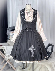 CastleToo - King's College - Ouji Lolita Skirt Set Prince Tie Shirt Set