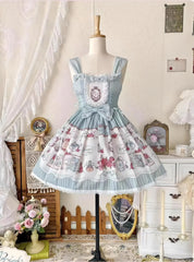 MeowMeow - Rabbit Collection Box - Bunny Print Kawaii Lolita JSK Dress, 3 Colors