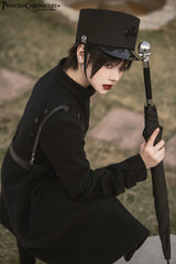 Princess Chronicles - Ouji Lolita Winter Black Long Coat