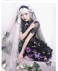 Sky Rabbit - Floral Lolita Petticoat with Detachable Trim