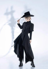 Princess Chronicles - Sorcerer's law - Retro Gothic Lolita Coat Black Ninth Pants