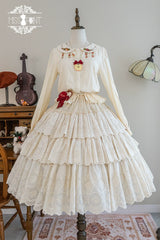 Miss Point - Customized Lolita Skirt Embroidery Lace Cotton Lolita Skirt