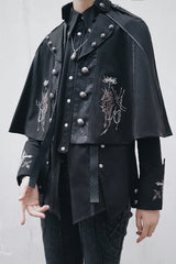 Arca et Ovis - Checkers - Gothic Lolita Cloak Ouji Lolita Spring Autumn Cape