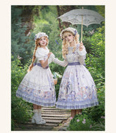B.Dolly - Rabbit Tea Party - Sweet Lolita Printed Dress, OP & JSK