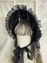 Sweet Jelly Lolita - Goth Lolita Bornet Elegant BNT Headdress