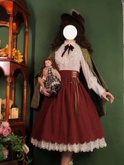 EESSILY - Countess's Autumn Tour - Retro Lolita Embroidery Long SK