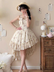 KuMa Lolita - Twilight Rose - Sweet Lolita Dress Sweater and JSK