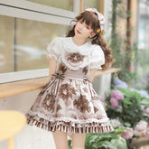 Eieyomi - Chocolate Garland - Kawaii Lolita Summer Dairy Salopette