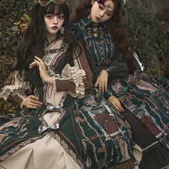 YingLuoFu - Tarot - Elegant Lolita Dress Classicl Court Style Lolita OP Salopette