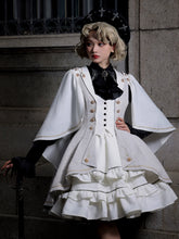 SilentMars - Law of the Fallen Moon - Retro Lolita Vest Coat Suit Knight Style Skirt