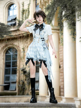 Your Princess - Alice in Time - Checkered Ouji Lolita Suit With Card & Rabbit Accents