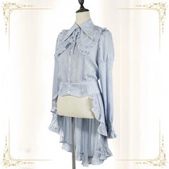 Immortal Thorn - Immortal Paperless Promise - Ouji Lolita Blouse Long Back Tail Shirt