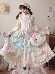 Uncle's Workshop - Dreamy Macaron - Sweet Lolita JSK Dress Solid Color Shirt