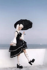 CastleToo - Night Rose - Elegant Ouji Lolita Suits With Lolita JSK And Shorts