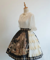 Krncrlo - Braver's Battle - Classic Lolita Patchwork Printed Skirt