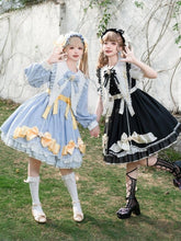 Forest Fluorescent Carps - Sleep Star - Sweet Lolita OP Dress, Long / Short Sleeve