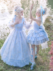 Daydream Whisper - Endless Summer - Bridal Wedding Lolita JSK Open-Back Dress