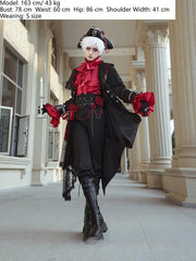 Forest Fluorescent Carps - Rose Countess - Ouji Lolita Pants Suit Prince Coat Elegant Shirt Trailing