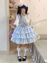 Ilovexiaolu - Princess Tata Kawaii Solid Color Lolita JSK