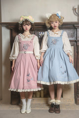 EESSILY - Flying Bird - Plus Size Elegant Lolita JSK Dress With Bird Embroidery