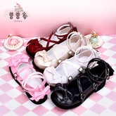 Angelic imprint - Sweet Lolita Bow Shoes, Low Heel, Round Toe
