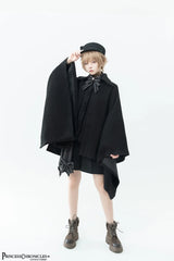 Princess Chronicles - ShenYao - Ouji Lolita Winter Black Long Coat