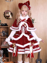 Matutu - Sweet Lolita JSK Suit Christmas Lolita Cape and Dress