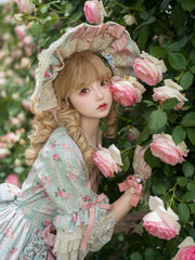 Miss Point - Lilyka Garden - Classic Lolita Headdress and Necklace Brooch Bow Trailing