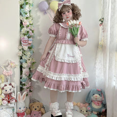 Niu Niu - Plus Size Lolita Nurse Summer OP Dress