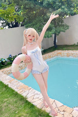 Tan Tuan - Water Melody - Lolita Inspired Swim Suits with Hollow-out Detail and Trailing