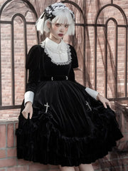 Sweet Date - Halloween Gothic Lolita OP Dress Princess Winter Dress