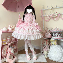 Hanguliang - Love and Heart Palpitations - Wedding Lolita JSK, Bridal Lolita Dress