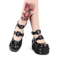 Angelic Imprint - Gothic Lolita Punk Platform Shoes