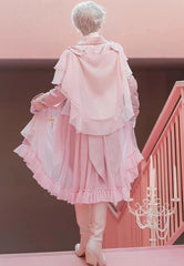 Immortal Thorn - Indestructible Glass Castle - Ouji Lolita Handsome Pink Prince Pants