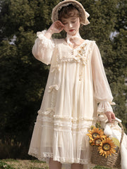 Letters from Unknown Star - Sunflower Diary - Spring Lolita Dress Long Sleeve OP