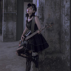With Puji - Trapped Song - Punk Lolita JSK Dress Set