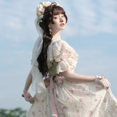 Miss Point - Woody Rose - Classic Elegant Floral Lolita OP Dress
