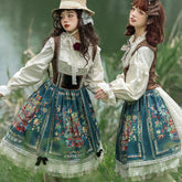 Miss Point - Praise of Abundance - Bavarian Velvet Lolita Jumper Dress
