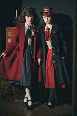 Miss Point - Golden Movement - Elegant Lolita Woolen Coat Quilted Overcoat Customized